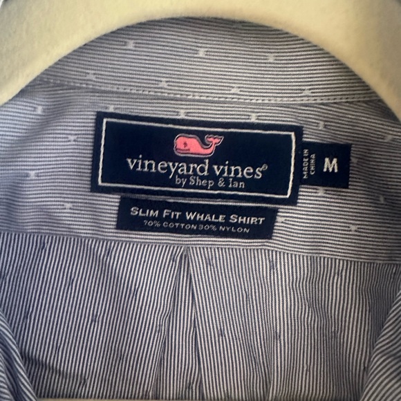Vineyard Vines Slim Fit Blue Button-Down Shirt - Picture 3 of 3
